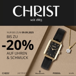 Christ: bis zu 20% Rabatt auf Uhren und Schmuck