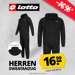 Lotto Classic Herren Kapuzen Sweatanzug MJOV10001 für 21,94€