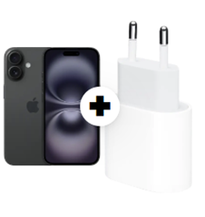 Apple iPhone 16 (256GB, Schwarz) inkl. Apple USB-C Power Adapter 20W weiß für 99€ mit dem o2 Mobile Unlimited für 34,99€/Monat + 150€ Guthaben