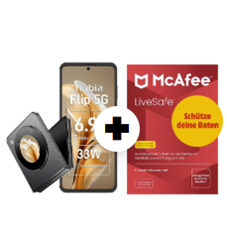 Nubia Flip 5G (256GB, Black) für 49€ mit dem Super Select M On (30 GB, o2 Netz) für 12,99€/Monat + 50€ Wechselbonus