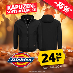 Dickies Momentum Herren Kapuzen Softshelljacke für 24,99€ zzgl. Versand