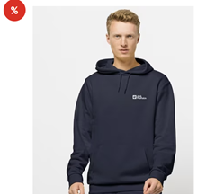 Jack Wolfskin Herren Essential Hoody M Kapuzenpullover für 32,99€ (Vergleich: 64,90€)