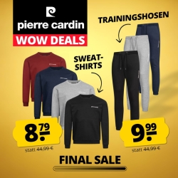 Sportspar: Pierre Cardin Sweatshirts für nur 8,79€ und Trainingshosen für nur 9,99€