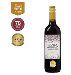 6 x goldprämiert 2023 | Italien | Apulien Santa Aurelia Sangiovese Rotwein für 31,94€ inklusive Versand