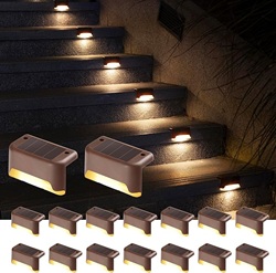 GIGALUMI Solarlampen Treppenleuchtung für innen und außen (16 Stück) für 8,49€
