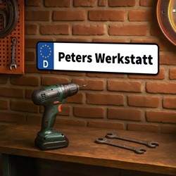 Lieblingsfoto: 60% Rabatt auf Dein personalisiertes Kennzeichen, so z. B.: Kennzeichen 70x15cm für 26,97€