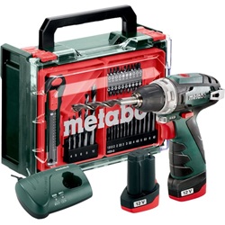 Metabo Akku-Bohrschrauber-Set PowerMaxx BS Basic (12V) mit zwei Akkus und Ladegerät für 89,99€ (Vergleich: 103,03€)