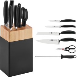 ZWILLING Messerblock FIVE STAR, 7-teilig, mit Edelstahlmesser ab 95,98€ (Vergleich: 124,99€)