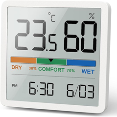 NOKLEAD Digitales Thermo-Hygrometer für 6,75€