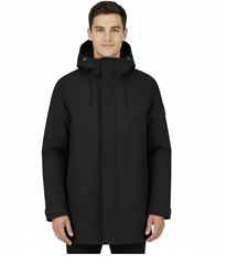 Blue LOOP Originals Virga Iso Long Jacket für Herren in Schwarz für 69,99€