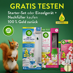 AirWick Gratis-Testen-Aktion mit 100% vom Kaufpreis zurück