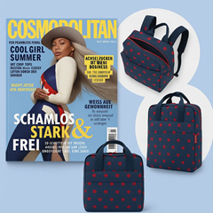 [Super] COSMOPOLITAN Jahresabo für 56,50€ + Prämie (bis 60€) + reisenthel Rucksack (Wert: 34,99€)