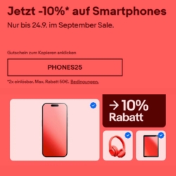 eBay: 10% Rabatt auf ausgewählte Handys und Kommunikationsartikel