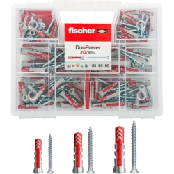 Fischer Duopower Kit mit Universaldübeln und Schrauben ist für nur 14,50€ (Vergleich: 22,62€)