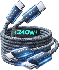 2 x LISEN 240W USB-C auf USB-C Kabel für 6,49€