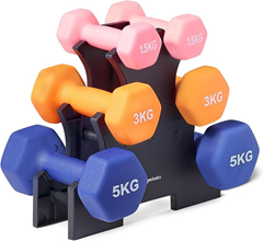 Amazon Basics Neopren Hantel-Set mit Gestell für 32,29€ (Bestpreis)