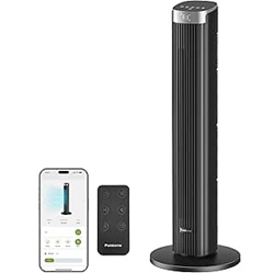 Pureborne Turmventilator mit Fernbedienung und WLAN für 47,99€