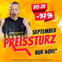 SportSpar 48 Stunden Sale: bis zu 97% Rabatt auf viele ausgewählte Artikel im Shop