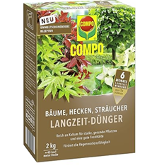 COMPO Langzeit-Dünger für Bäume, Hecken & Sträucher (2 kg) für 8,00€ (Vergleich: 10,99€)