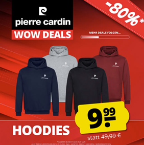 Pierre Cardin Hoodie für 9,99€ zzgl. einmalig 4,95€ Versand