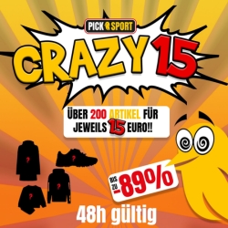 PickSport: Crazy15 mit über 200 Artikel für je 15€