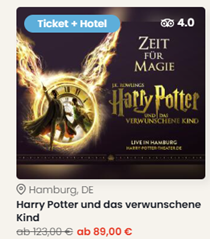 „Harry Potter und das verwunschene Kind“ inkl. Übernachtung im Premium Hotel ab 79€ pro Person