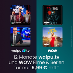 [Top] Jahrespaket „Perfect Plus mit WOW Filme & Serien“ für 5,99€ pro Monat