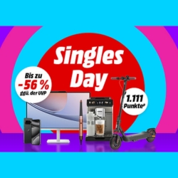 MediaMarkt: Singles Day Angebote mit unzähligen sehr guten Angeboten + gratis 90 min Sofortlieferung + 0% Finanzierung