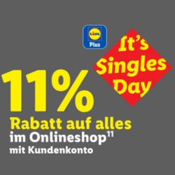 [nur heute] Lidl: 11% Rabatt auf fast das gesamte Sortiment