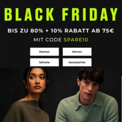 dress-for-less: Black Week Sale mit bis zu 80% Rabatt + 10% Extra-Rabatt