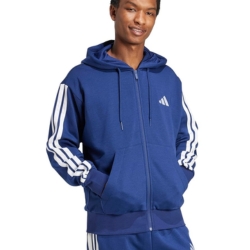 adidas Herren Essential Three Stripes Fleece Zipper Hoodie für nur 30,38€ (Vergleich: 51,85€)