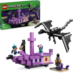 LEGO Minecraft Set „Der Enderdrache und das Endschiff“ (21264) für nur 44,99€ (Vergleich: 56,54€)