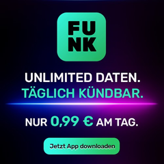 Freenet Funk: täglich kündbarer Unlimited Daten-Tarif (300Mbit/s) im o2 Netz mit Allnet Flat für 99 Cent am Tag