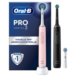Oral-B Pro Series 3 3900 Doppelpack (Schwarz/Pink) für nur 49,90€) (Vergleich: 55€)