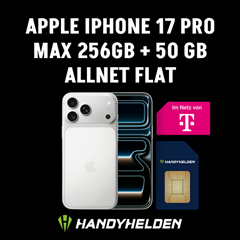Apple iPhone 17 Pro Max (256GB) für 599,00€ mit Telekom Magenta M (50 GB 5G) für 44,95€/Monat + 150€ Bonus