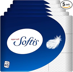 Softis 4-lagige Toilettenpapier (45 Rollen) für 18,04€ im Sparabo