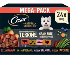 Cesar Natural Goodness Hunde-Nassfutter (Megapack 24x100g) für 10,88€ im Sparabo (VG: 19,98€)