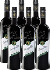 Rotwild Dornfelder Qualitätswein halbtrocken (6 x 0.75 l) für 12,86€ im Sparabo (= 2,14€ pro Flasche)