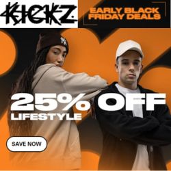 Kickz: Early Black Friday Deals mit 25% Rabatt auf rund 2.500 Artikel