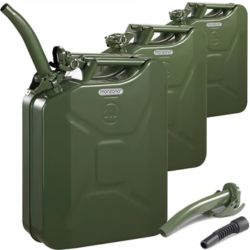 MONZANA Metallkanister 3er-Set (3x 20L) inkl. Ausgießer für nur 59,95€ (Vergleich: 89,95€)