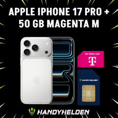 Apple iPhone 17 Pro (256GB) für 479,00€ mit Telekom Magenta M (50 GB 5G) für 39,95€/Monat + 150€ Bonus