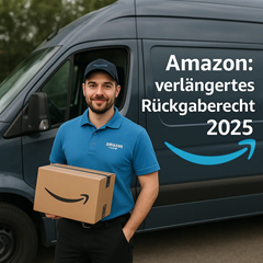 Amazon: verlängertes Rückgaberecht 2025 – ab 01.11. gekaufte Artikel können bis zum 31.01.2026 zurückgegeben werden