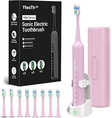 Blitzangebot: Elektrische Schallzahnbürste (5 Modi, 8 Köpfe, Reiseetui) für 9,99€ (statt 19,99€)