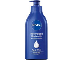 NIVEA Reichhaltige Body Milk (625 ml Pumpflasche) für nur 4,16€ im Sparabo