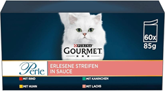 Gourmet Perle Erlesene Streifen Katzenfutter (60 x 85g) für 22,32€ (Vergleich: 30,82€)