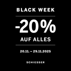 SCHIESSER: 20% Extra-Rabatt auf alles – sogar auf um bis zu 50% reduzierte Sale-Artikel