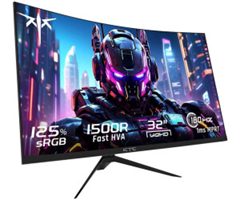 KTC H32S17 32-Zoll Curved Gaming Monitor (1440p, 180Hz) für 126,98€ (Vergleich: 159,99€)