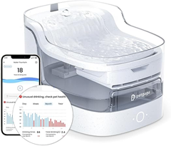 PETGUGU Katzenbrunnen mit App-Steuerung und kabelloser Pumpe für 29,99€