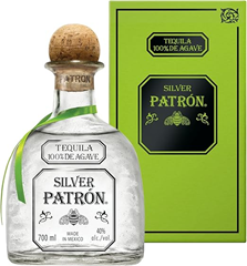 PATRÓN Silver Premium Tequila (700ml, 100% Agave) für 35,28€ (Vergleich: 43,14€)