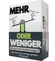 More or Less Kartenspiel (Erstausgabe) für 11,99€ (Vergleich: 17,96€)